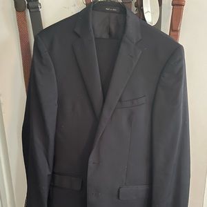 Calvin Klein navy blue suit